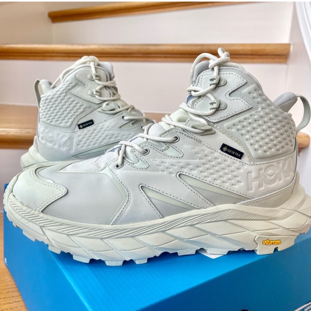 NWT Hoka Anacapa Mid GTX Women’s Hiking Shoes in Celedon Mint Gore Tex Boots - Picture 7 of 15